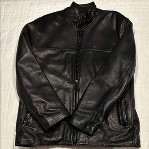 Marc New York Men's Black Leather Jacket